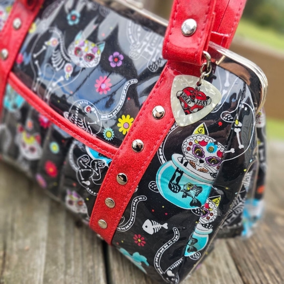 HOLD FAST CUSTOM MADE ONE IF A KIND PURSE 🐈‍⬛️ - Picture 3 of 9